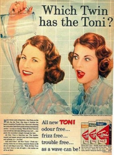 twin toni hair ad