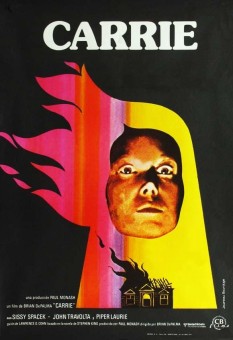 Rare Vintage 1976 Carrie Poster Dir. Brian De Palma Starring Sissy Spacek
