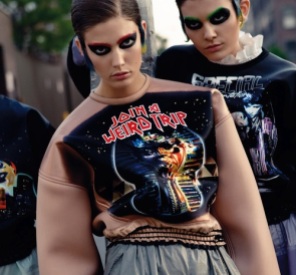 Teen witch metal influence Kendra Spears in Dolce&Gabbana
