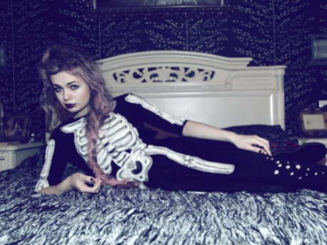 Teen Witch Skeleton on bed