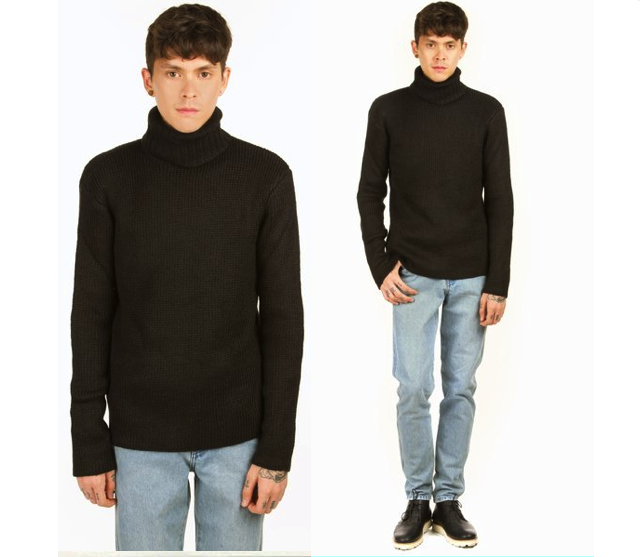 jonny quest vintage style - t by alexander wang chunky knit turtleneck from opening ceremony-1