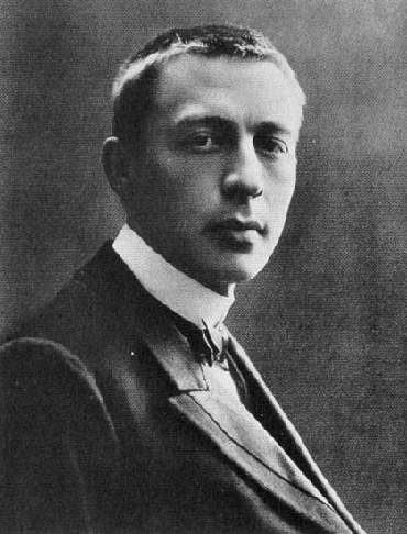 Sergei Rachmaninoff Black and White Portrait