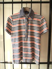 Simpson Sears Vintage 1950s Striped Terry Cloth Polo Shirt- The Eye of Faith