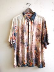 Vintage Mens Spray Bleached Mickey Mouse Summer Surf Beach Party Shirt