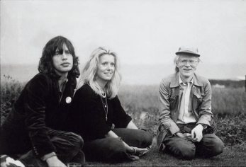 Good Company- Mick Jagger, Catherine Deneuve, Andry Warhol by Peter Beard- 1975